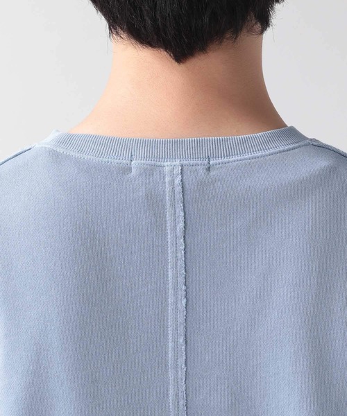 RAGEBLUE（レイジブルー）の「カットオフ/ピグメント裏毛Tシャツ/950102（Tシャツ/カットソー・メンズ・ホワイト/ライトブルー/ベージュ/スミクロ・MEDIUM/LARGE）」の11枚目の写真