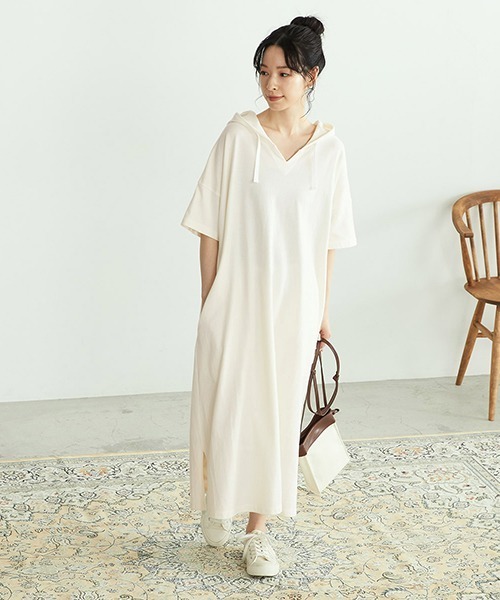 ONIGIRI(オニギリ)の「鹿の子 アッパッパ ワンピース(ワンピース・レディース・ブラウン/ターコイズブルー/アイボリー・FREE)」の5枚目の写真