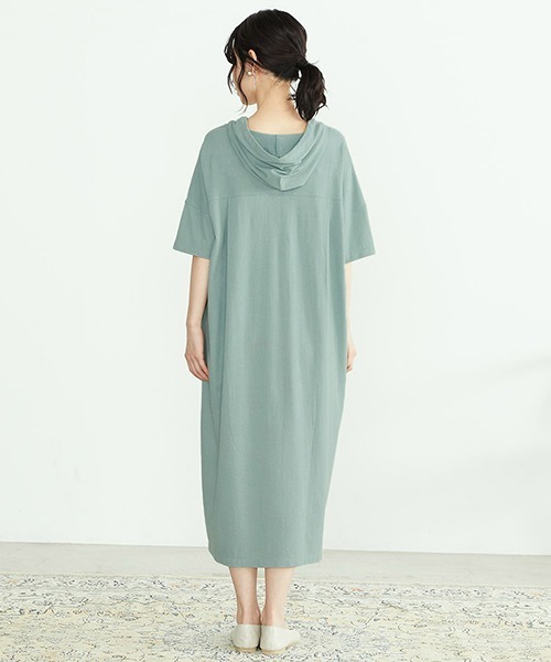 ONIGIRI(オニギリ)の「鹿の子 アッパッパ ワンピース(ワンピース・レディース・ブラウン/ターコイズブルー/アイボリー・FREE)」の10枚目の写真