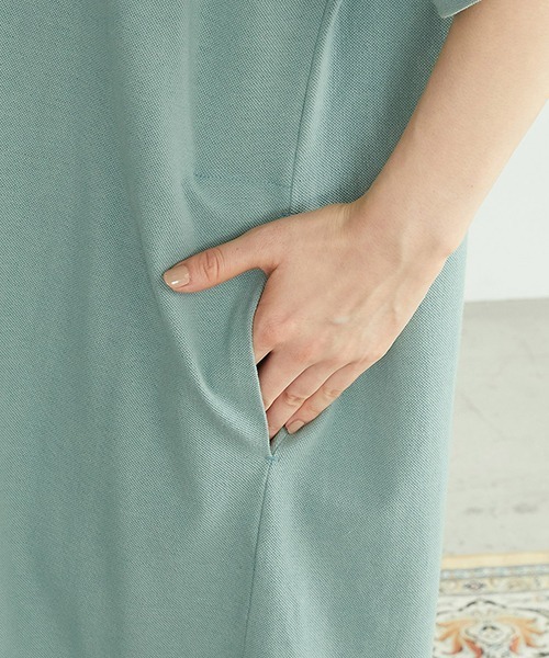 ONIGIRI(オニギリ)の「鹿の子 アッパッパ ワンピース(ワンピース・レディース・ブラウン/ターコイズブルー/アイボリー・FREE)」の14枚目の写真