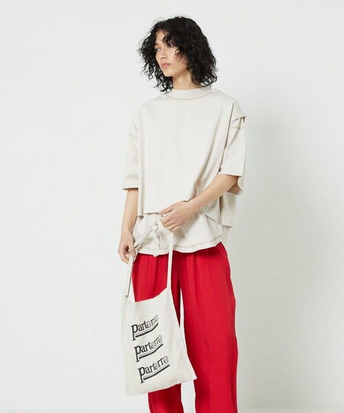 FREAK'S STORE（フリークスストア）の「モックネックレイヤードTシャツ（Tシャツ/カットソー・レディース・イエロー/ブラック/ベージュ・ﾌﾘ-）」の5枚目の写真