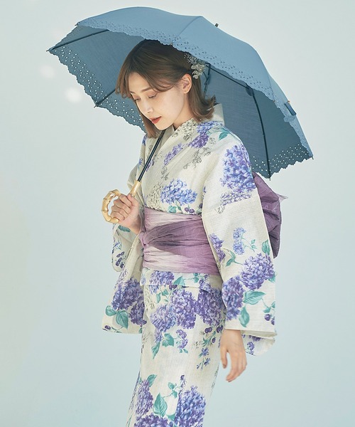 Dita（ディータ）の「パッチワークバンブー日傘【TN】（長傘・レディース・カーキ/ブラック/ブルー・FREE）」の3枚目の写真