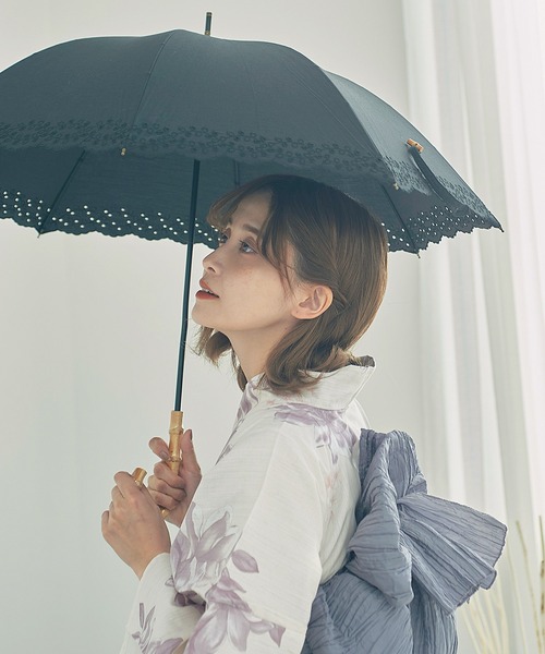 Dita（ディータ）の「パッチワークバンブー日傘【TN】（長傘・レディース・カーキ/ブラック/ブルー・FREE）」の20枚目の写真
