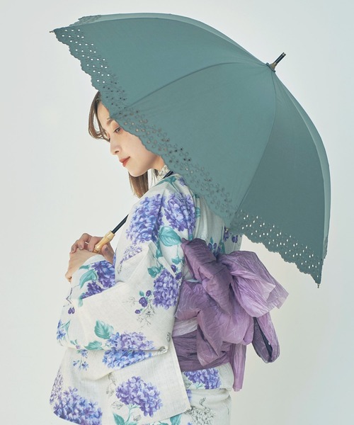 Dita（ディータ）の「パッチワークバンブー日傘【TN】（長傘・レディース・カーキ/ブラック/ブルー・FREE）」の17枚目の写真