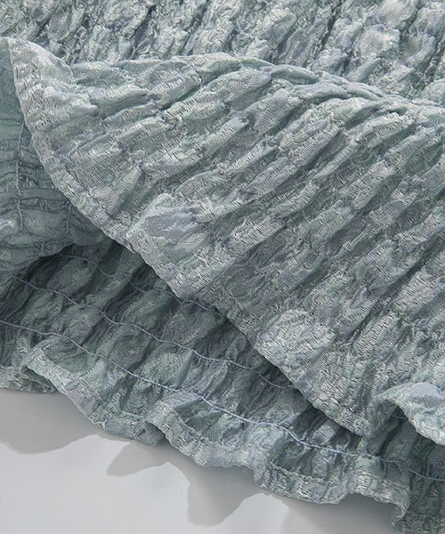 Fano Studios】Cropped shirring frill blouse FX21S122-ファッション