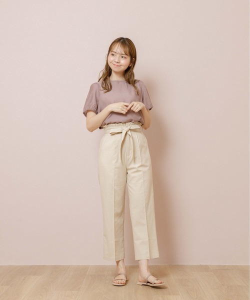 ブラウス シャツ フロッキーフラワーバックリボンブラウス レディース flower（フラワー）の「バックリボンブラウス（シャツ/ブラウス