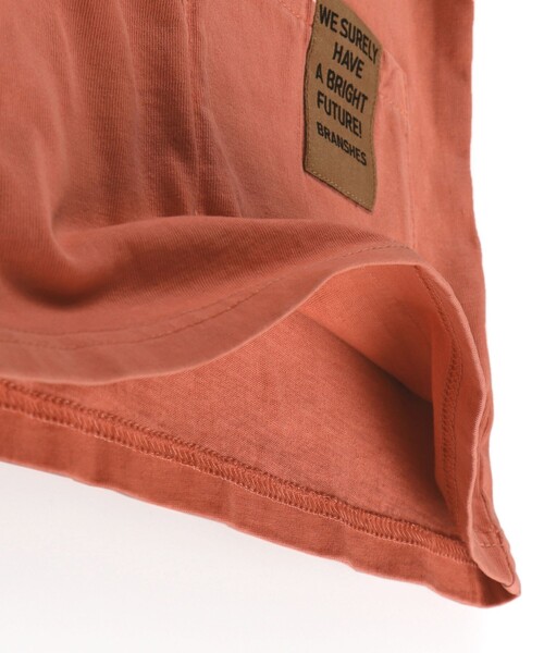 BRANSHES（ブランシェス）の「ビンテージ風加工ポケットTシャツ（Tシャツ/カットソー・キッズ・グリーン/レッド/チャコールグレー・100cm/110cm/90cm/140cm/150cm/120cm/130cm）」の9枚目の写真