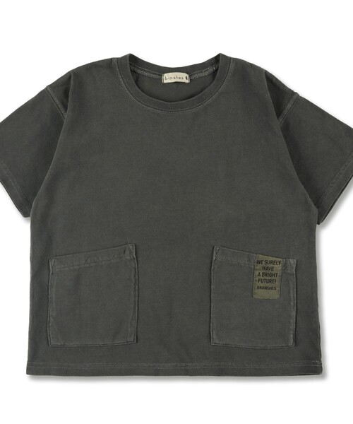 BRANSHES（ブランシェス）の「ビンテージ風加工ポケットTシャツ（Tシャツ/カットソー・キッズ・グリーン/レッド/チャコールグレー・100cm/110cm/90cm/140cm/150cm/120cm/130cm）」の16枚目の写真