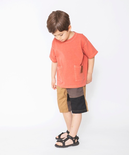 BRANSHES（ブランシェス）の「ビンテージ風加工ポケットTシャツ（Tシャツ/カットソー・キッズ・グリーン/レッド/チャコールグレー・100cm/110cm/90cm/140cm/150cm/120cm/130cm）」の22枚目の写真