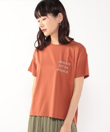 接触冷感ロゴプリントTシャツ