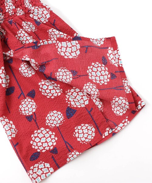 BREEZE（ブリーズ）の「アジサイ柄浴衣セット（浴衣・キッズ・ネイビー/レッド・90/100/110/120/130/140）」の6枚目の写真