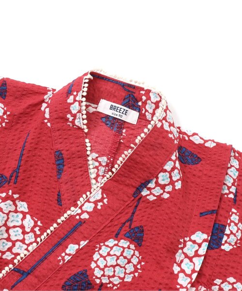 BREEZE（ブリーズ）の「アジサイ柄浴衣セット（浴衣・キッズ・ネイビー/レッド・90/100/110/120/130/140）」の12枚目の写真