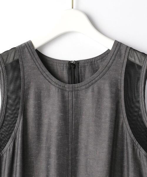 BRACTMENT(ブラクトメント)の「『BRACTMENT(ブラクトメント)』 メッシュ切り替え ノースリーブ ワンピース(ワンピース・レディース・ブラック/ダークグレー・36/38)」の14枚目の写真