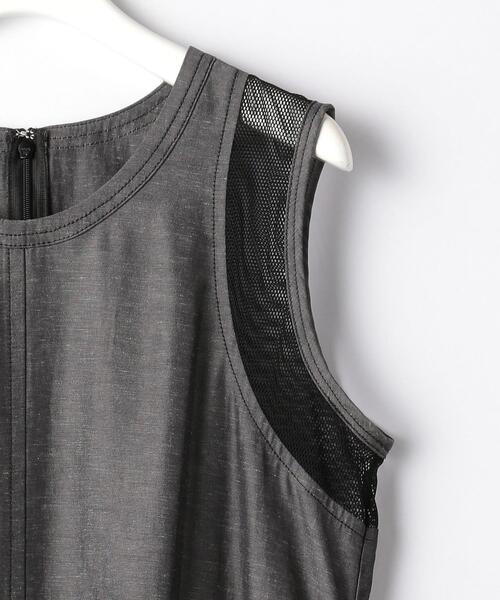 BRACTMENT(ブラクトメント)の「『BRACTMENT(ブラクトメント)』 メッシュ切り替え ノースリーブ ワンピース(ワンピース・レディース・ブラック/ダークグレー・36/38)」の11枚目の写真