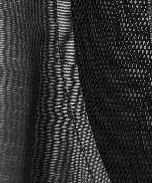 BRACTMENT(ブラクトメント)の「『BRACTMENT(ブラクトメント)』 メッシュ切り替え ノースリーブ ワンピース(ワンピース・レディース・ブラック/ダークグレー・36/38)」の9枚目の写真