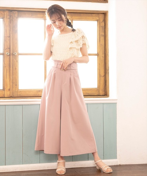 WILLSELECTION（ウィルセレクション）の「カットレースラッフルブラウス（シャツ/ブラウス・レディース・オフホワイト/ブラック・MEDIUM）」の4枚目の写真