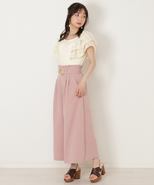 WILLSELECTION（ウィルセレクション）の「カットレースラッフルブラウス（シャツ/ブラウス・レディース・オフホワイト/ブラック・MEDIUM）」の12枚目の写真