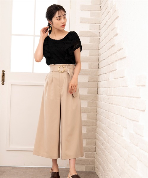 WILLSELECTION（ウィルセレクション）の「カットレースラッフルブラウス（シャツ/ブラウス・レディース・オフホワイト/ブラック・MEDIUM）」の20枚目の写真