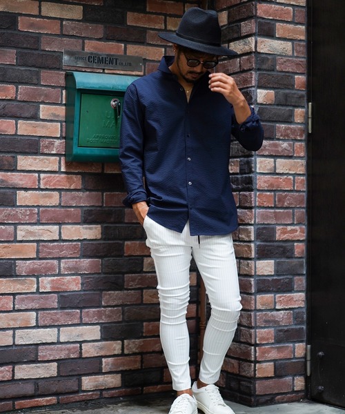 adamsJUGGLER(アダムスジャグラー)の「ストライプラインパンツ(その他パンツ・メンズ・ホワイト/ブラック・S/M/L/XL)」の16枚目の写真