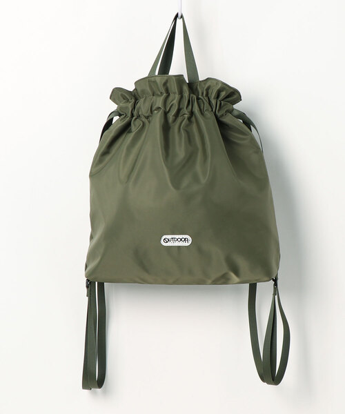 SLOBE IENA（スローブイエナ）の「【OUTDOOR/アウトドア】SLOBE別注 巾着リュック◆（バックパック/リュック・レディース・カーキ・FREE）」の6枚目の写真