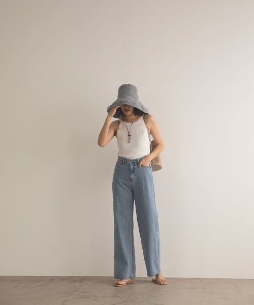 marjour（マージュール）の「BIG BUCKET HAT（ハット・レディース・アイボリー/ブラック/ブルーグレー・FREE）」の7枚目の写真