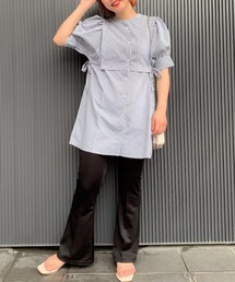 WEGO/ショルダータックチュニックシャツ
