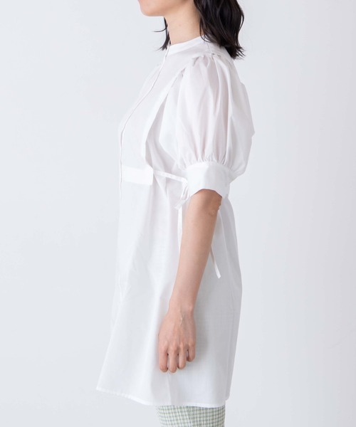 WEGO（ウィゴー）の「WEGO/ショルダータックチュニックシャツ（シャツ/ブラウス・レディース・ホワイト/ブルー系その他4・FREE）」の8枚目の写真