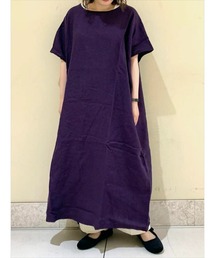 ワンピース パープル 紫色系 リネン 麻 ファッション通販 Zozotown