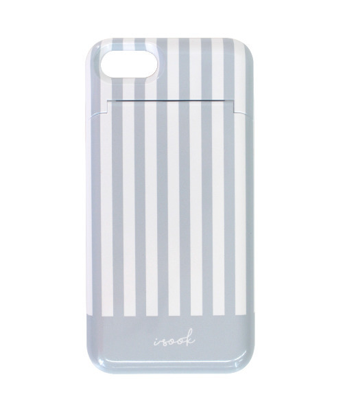 ISOOK（アイスー）の「MAYUさんコラボ カードケース&ミラー付きiPhoneケース（スマホケース/カバー・レディース・ベージュ/グレー/ピンク・6/7）」の2枚目の写真