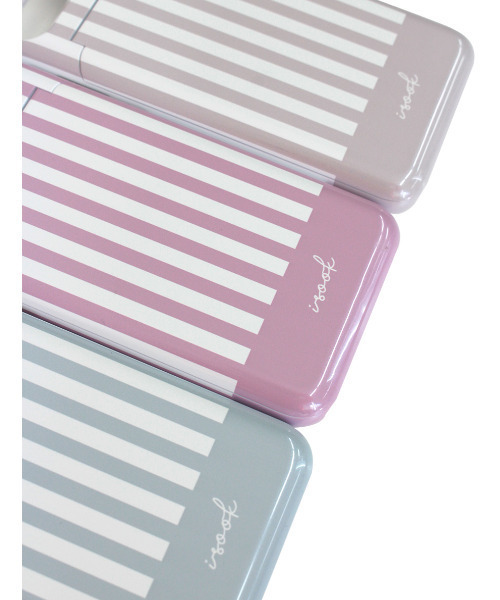 ISOOK（アイスー）の「MAYUさんコラボ カードケース&ミラー付きiPhoneケース（スマホケース/カバー・レディース・ベージュ/グレー/ピンク・6/7）」の9枚目の写真