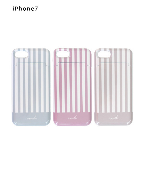 ISOOK（アイスー）の「MAYUさんコラボ カードケース&ミラー付きiPhoneケース（スマホケース/カバー・レディース・ベージュ/グレー/ピンク・6/7）」の13枚目の写真