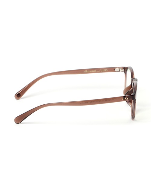 JINS(ジンズ)の「【JINS(ジンズ)】コラボ ボスリントンPCメガネ(メガネ・レディース・ベージュ/ライトブラウン・FREE)」の4枚目の写真