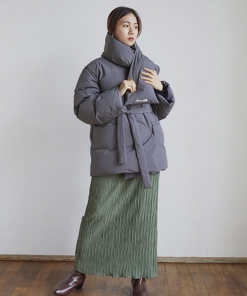 ランデブー RANDEBOO モダンラップダウンコート 3way RANDEBOO（ランデブー）の「Modern wrap down coat（ダウンジャケット