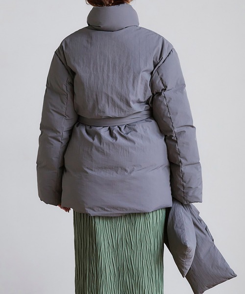 ランデブー RANDEBOO モダンラップダウンコート 3way RANDEBOO（ランデブー）の「Modern wrap down coat（ダウンジャケット