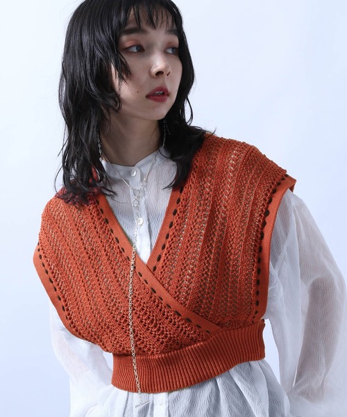 HARE（ハレ）の「ステッチニットビスチェ(HARE)（ベスト）」 - WEAR