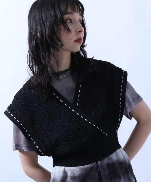 HARE（ハレ）の「ステッチニットビスチェ(HARE)（ベスト）」 - WEAR