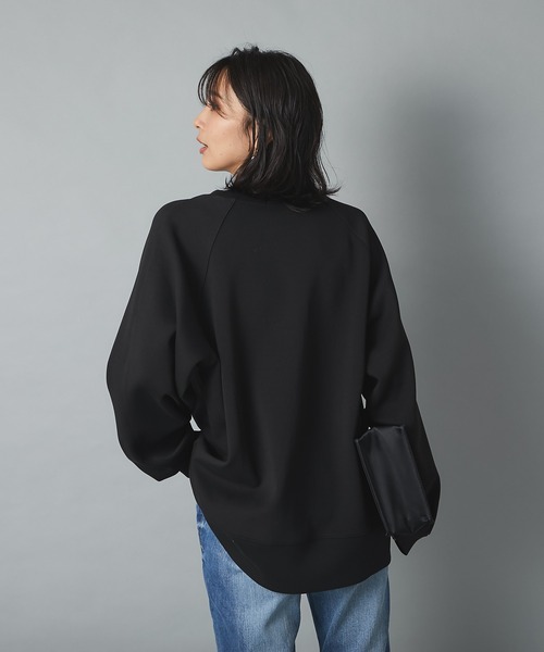 RIVE DROITE（リヴドロワ）の「程よくルーズなシルエットが楽しめる一枚　ダンボールオーバーカットソー（Tシャツ/カットソー・レディース・ブラック/カーキ・FREE）」の7枚目の写真