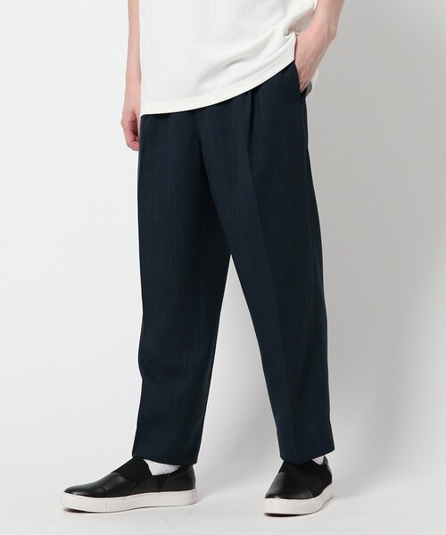 THE SHOP TK (ザ ショップ ティーケー )の「◆リネンライクポリブッチャーパンツ(スーツパンツ・メンズ・ブラウン系/ネイビー・02/03/04)」の2枚目の写真