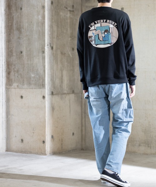 JOHN'S CLOSET(ジョンズクローゼット)の「【13】テーパードペインターパンツ(その他パンツ・メンズ・ブラック/キャメル/ワンウォッシュ/その他/ホワイト系その他/サックスブルー・MEDIUM/LARGE)」の9枚目の写真