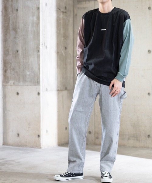 JOHN'S CLOSET(ジョンズクローゼット)の「【13】テーパードペインターパンツ(その他パンツ・メンズ・ブラック/キャメル/ワンウォッシュ/その他/ホワイト系その他/サックスブルー・MEDIUM/LARGE)」の15枚目の写真