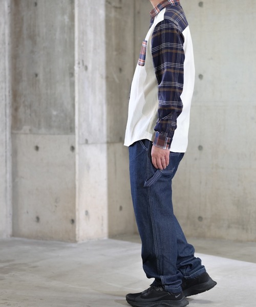 JOHN'S CLOSET(ジョンズクローゼット)の「【13】テーパードペインターパンツ(その他パンツ・メンズ・ブラック/キャメル/ワンウォッシュ/その他/ホワイト系その他/サックスブルー・MEDIUM/LARGE)」の14枚目の写真