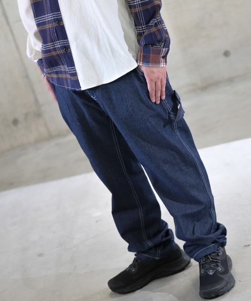 JOHN'S CLOSET(ジョンズクローゼット)の「【13】テーパードペインターパンツ(その他パンツ・メンズ・ブラック/キャメル/ワンウォッシュ/その他/ホワイト系その他/サックスブルー・MEDIUM/LARGE)」の22枚目の写真