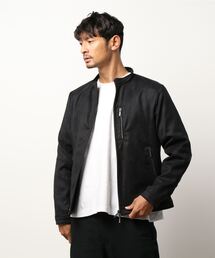MONSIEUR NICOLE | 【canal deux Luxe】スエード ライダースブルゾン(ライダースジャケット)