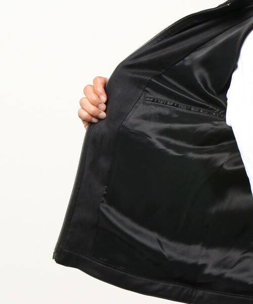 MONSIEUR NICOLE（ムッシュニコル）の「【canal deux Luxe】スエード ライダースブルゾン（ライダースジャケット・メンズ・ブラック/ブラウン・MEDIUM/LARGE/X-LARGE）」の5枚目の写真