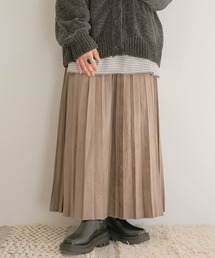 ITEMS URBANRESEARCH | フェイクスエードロングプリーツスカート(スカート)