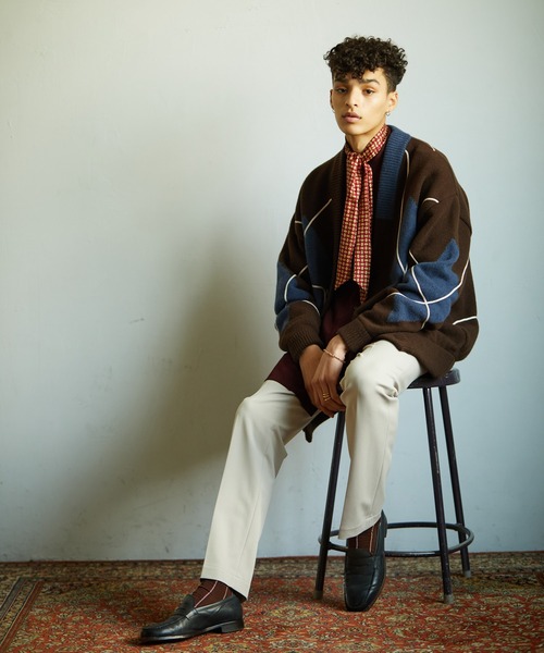 TAUPE(トープ)の「【TAUPE/トープ】 70's ストレートフィットcoreスラックス(スラックス・メンズ・ブラック/ライトベージュ・1/2)」の5枚目の写真