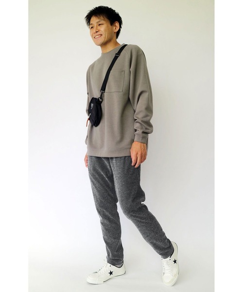 Grand PARK（グランドパーク）の「メランジニットイージーパンツ（スウェットパンツ・メンズ・グレー/ネイビー・X-LARGE/MEDIUM/LARGE）」の10枚目の写真