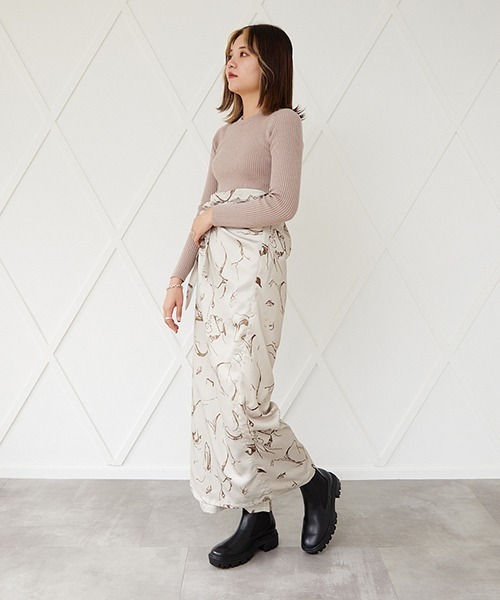 JELLY BEANS(ジェリービーンズ)の「トラックソールサイドゴアブーツ(214-40247)JELLY BEANS(ジェリービーンズ)(ブーツ・レディース・ブラック/カーキ/アイボリー・S/M/L)」の21枚目の写真