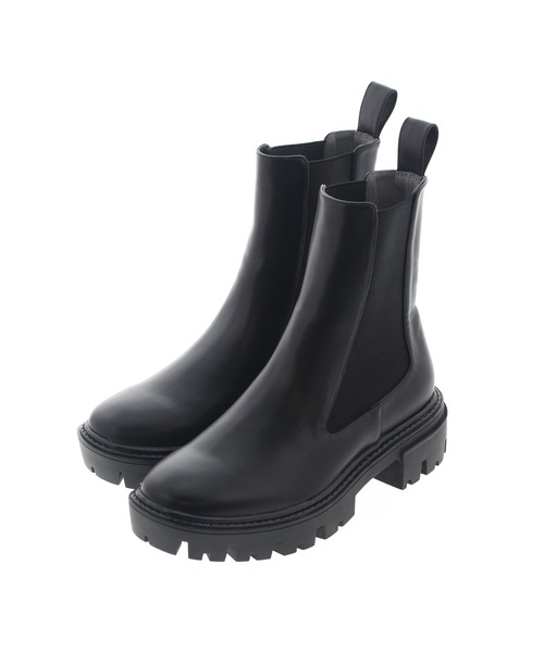 JELLY BEANS(ジェリービーンズ)の「トラックソールサイドゴアブーツ(214-40247)JELLY BEANS(ジェリービーンズ)(ブーツ・レディース・ブラック/カーキ/アイボリー・S/M/L)」の19枚目の写真