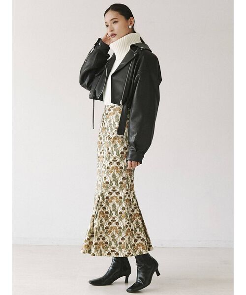 MURUA（ムルーア）の「ショートオフタートルニット（ニット/セーター・レディース・アイボリー/グレー/ブルー/ベージュ・FREE）」の7枚目の写真